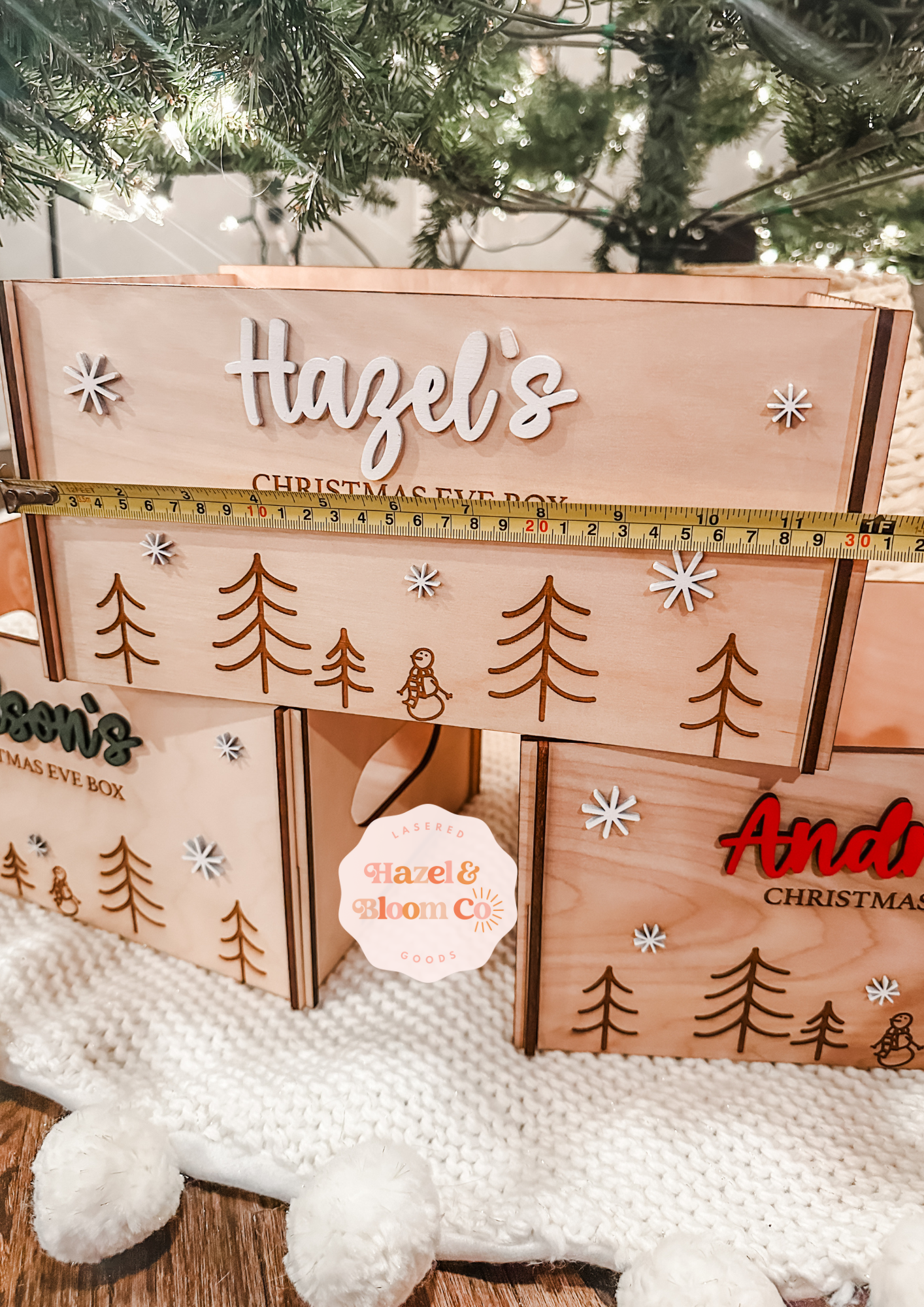 Personalized Christmas Crate Box