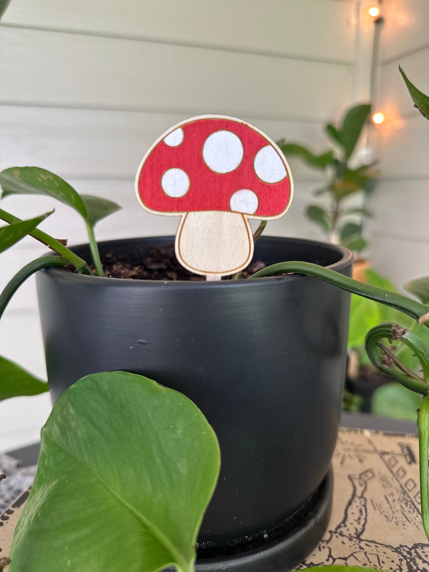 Mushroom Plant Stake