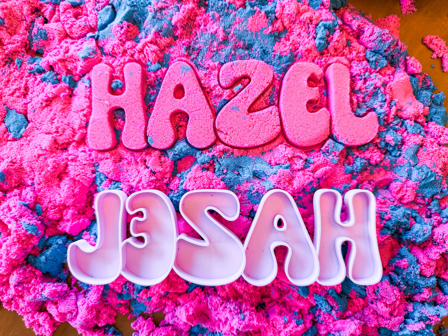 Custom Name Sand Mold 3D Printed