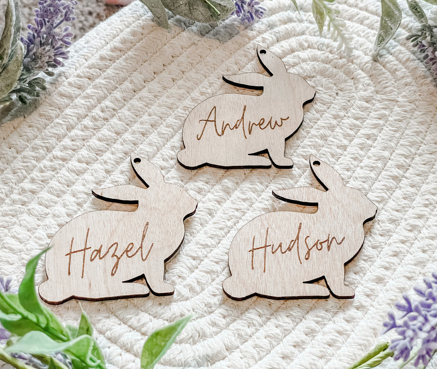 Gift Tag Easter Basket Bunny