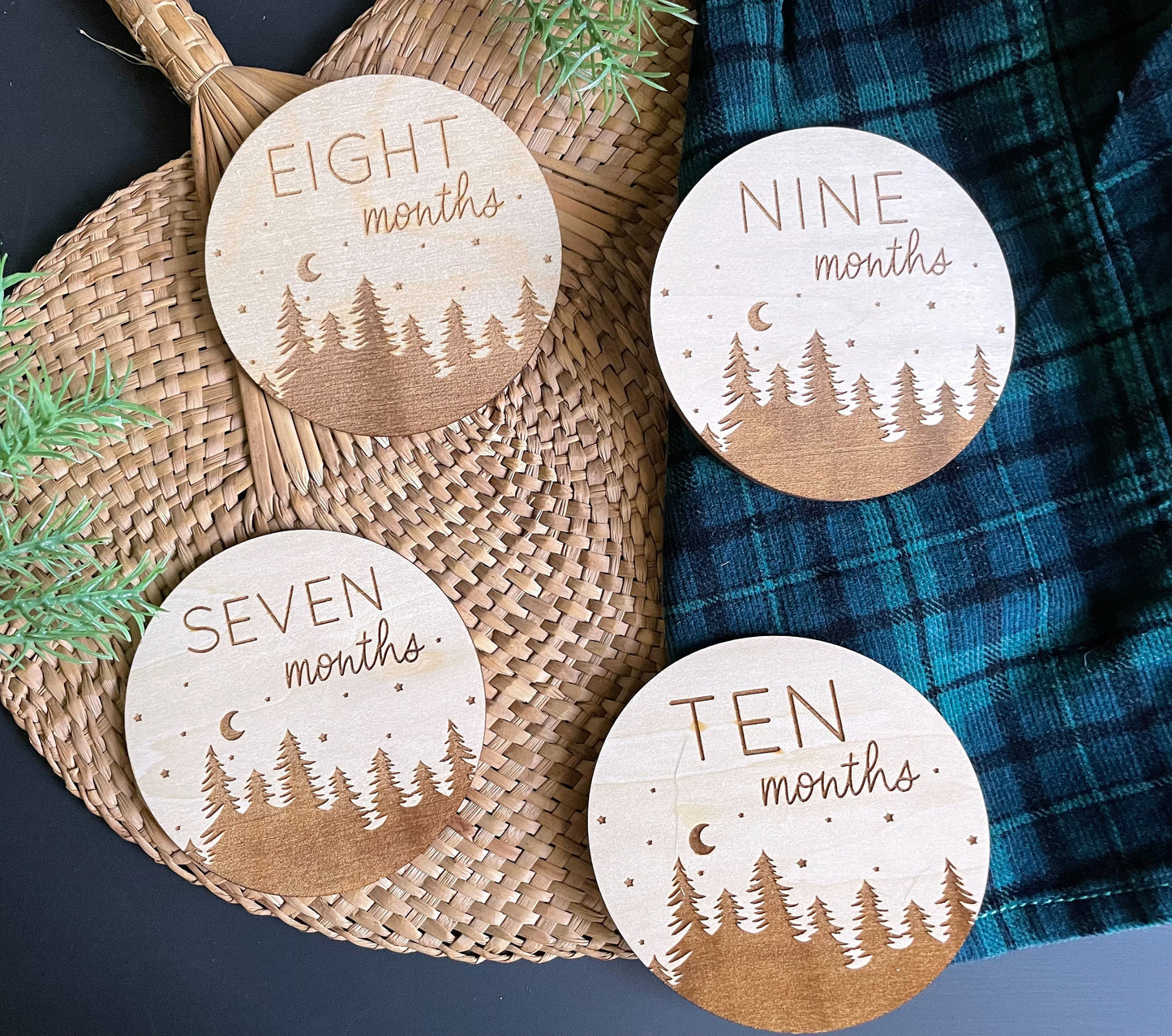 Woodland Monthly Monthly Milestone Discs