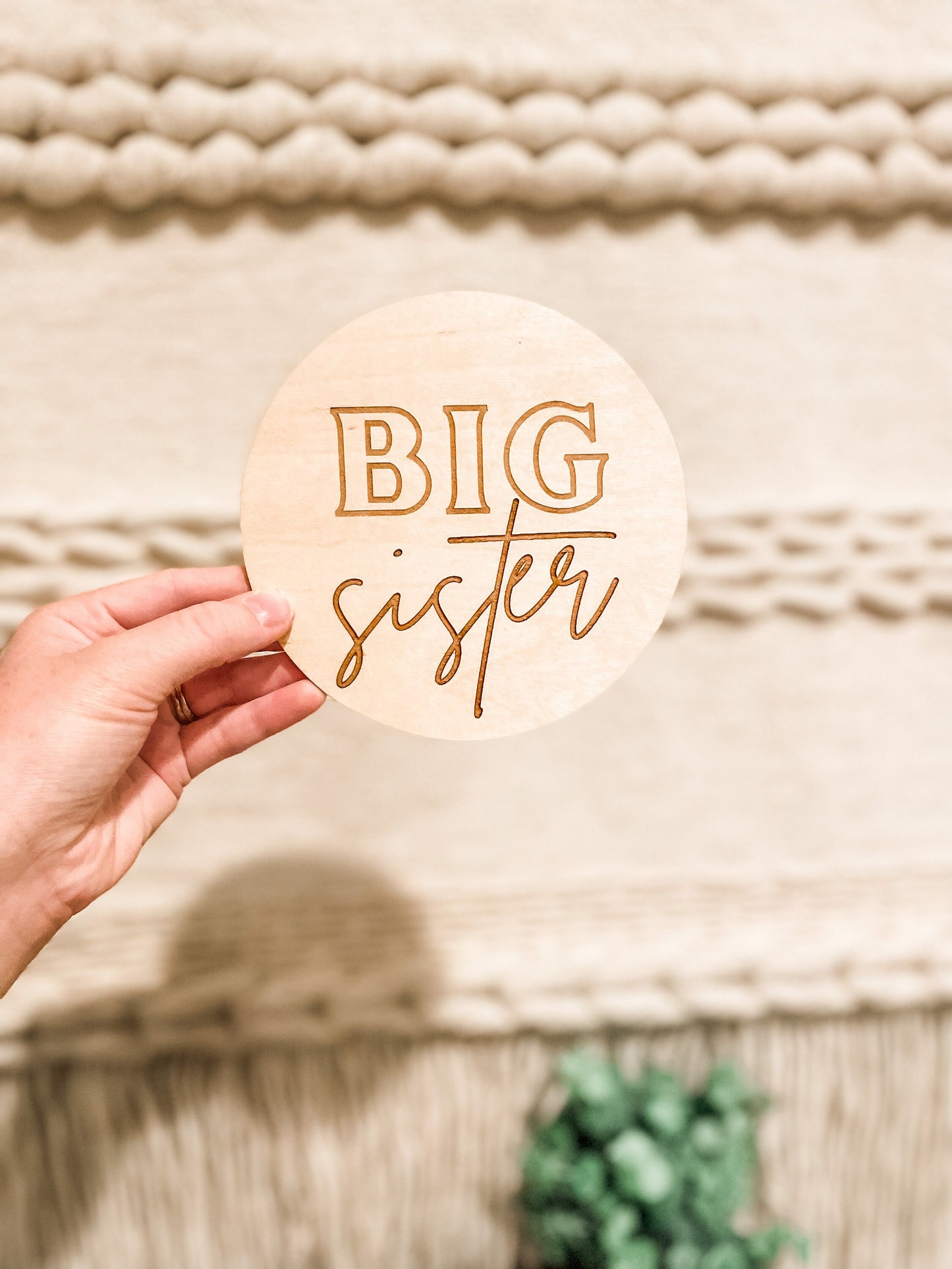Big Brother Big Sister Sibling Announcement Sign