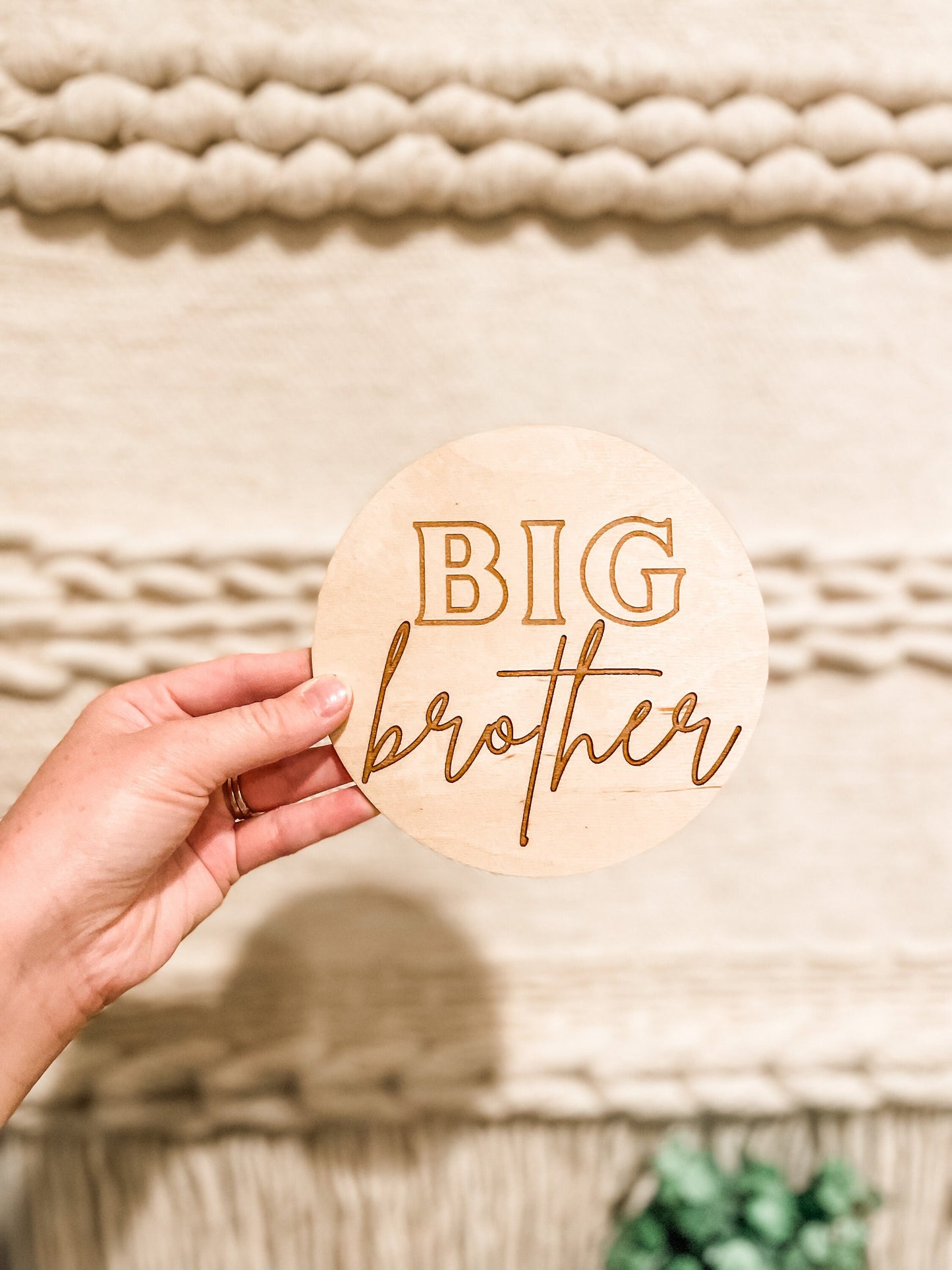 Big Brother Big Sister Sibling Announcement Sign