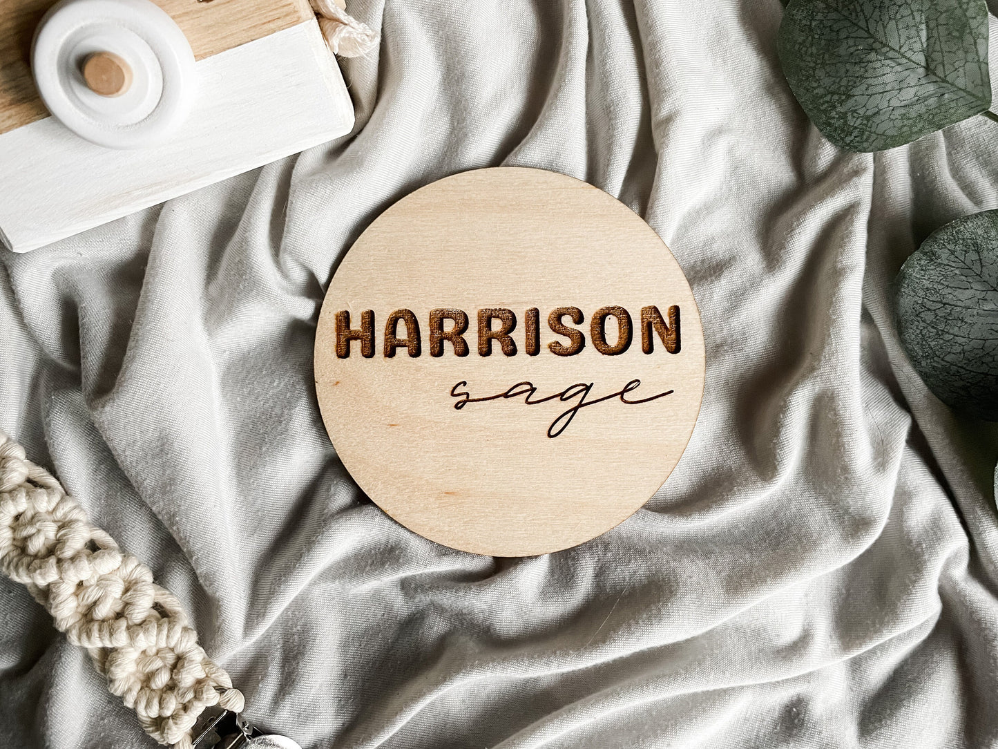 Baby Name Announcement Sign