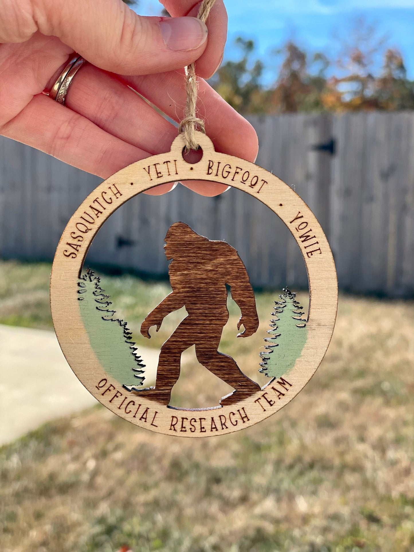 Bigfoot Yeti Sasquatch Ornament