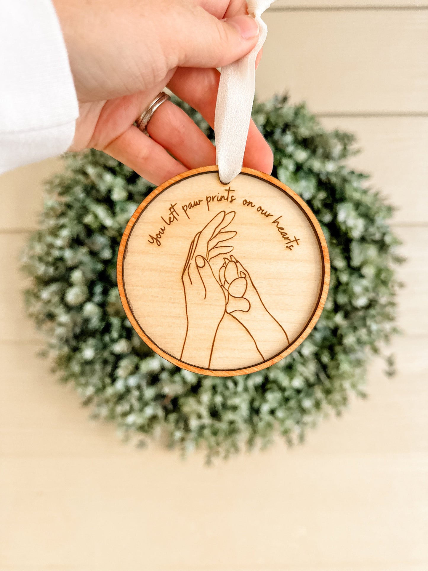 Dog Memorial Christmas Ornament
