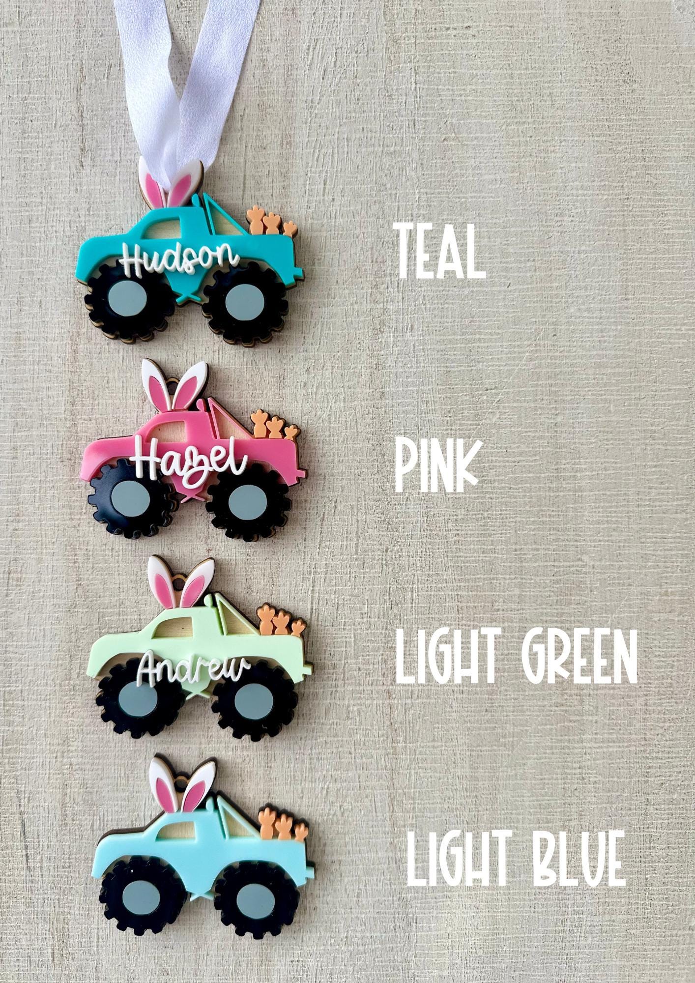 Monster Truck Easter Basket Gift Tag