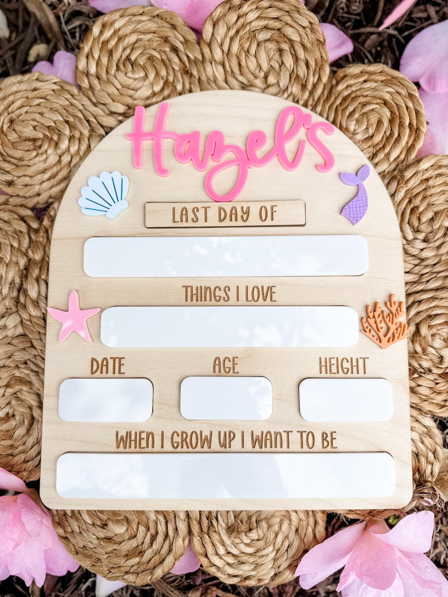 First Day Of School Sign Mermaid Theme