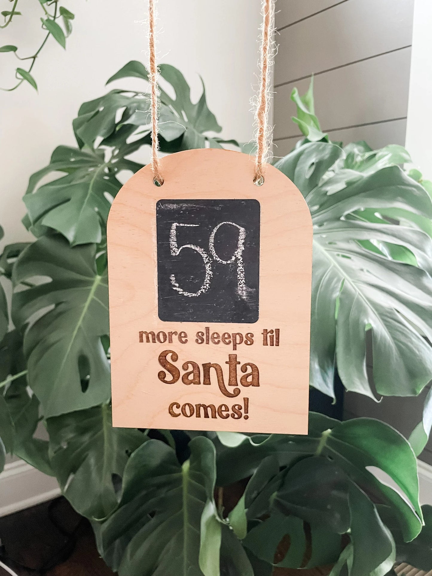 Christmas Countdown Chalkboard Sign