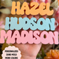 Custom Name Sand Mold 3D Printed