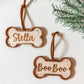 Custom Name Dog Ornament