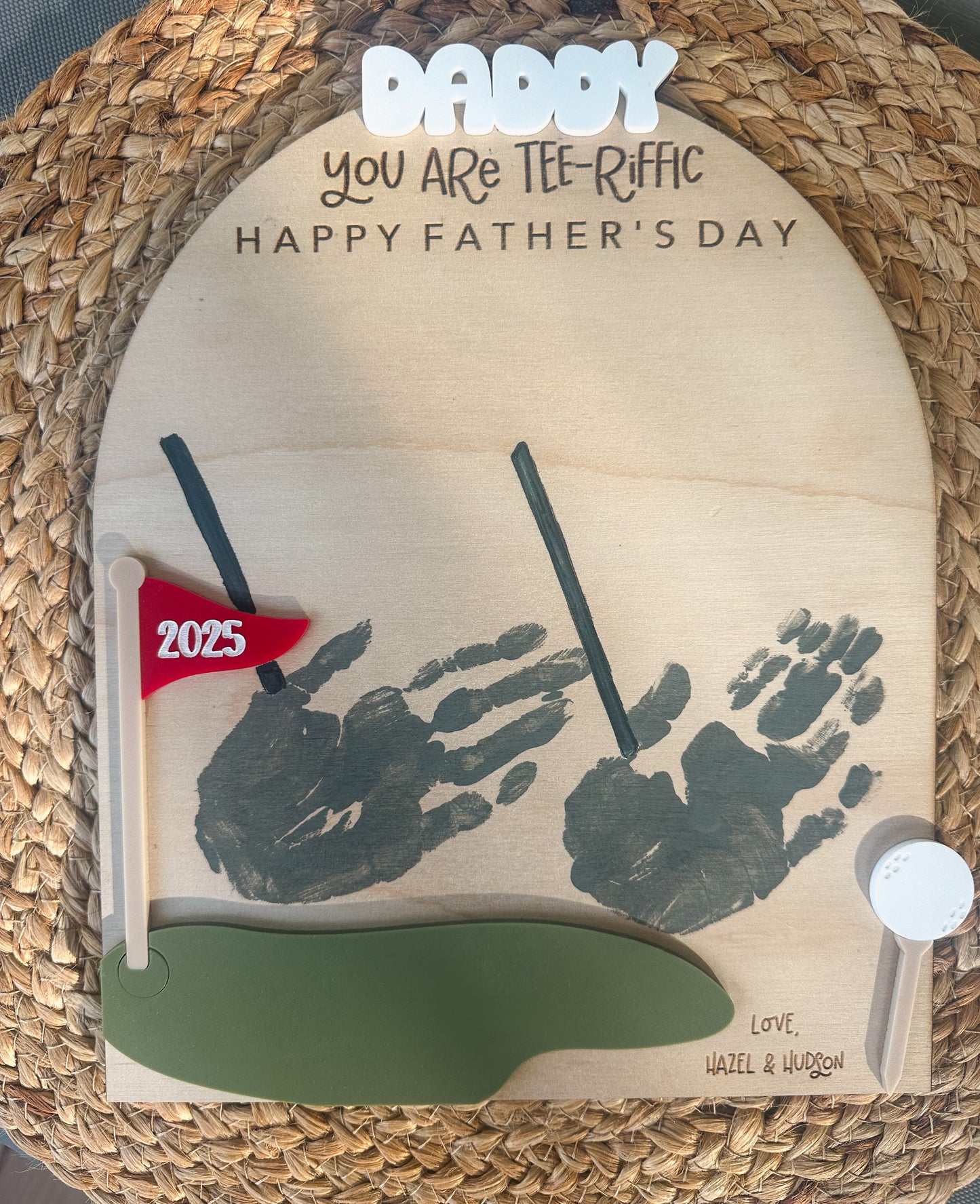 Golf Handprint Keepsake