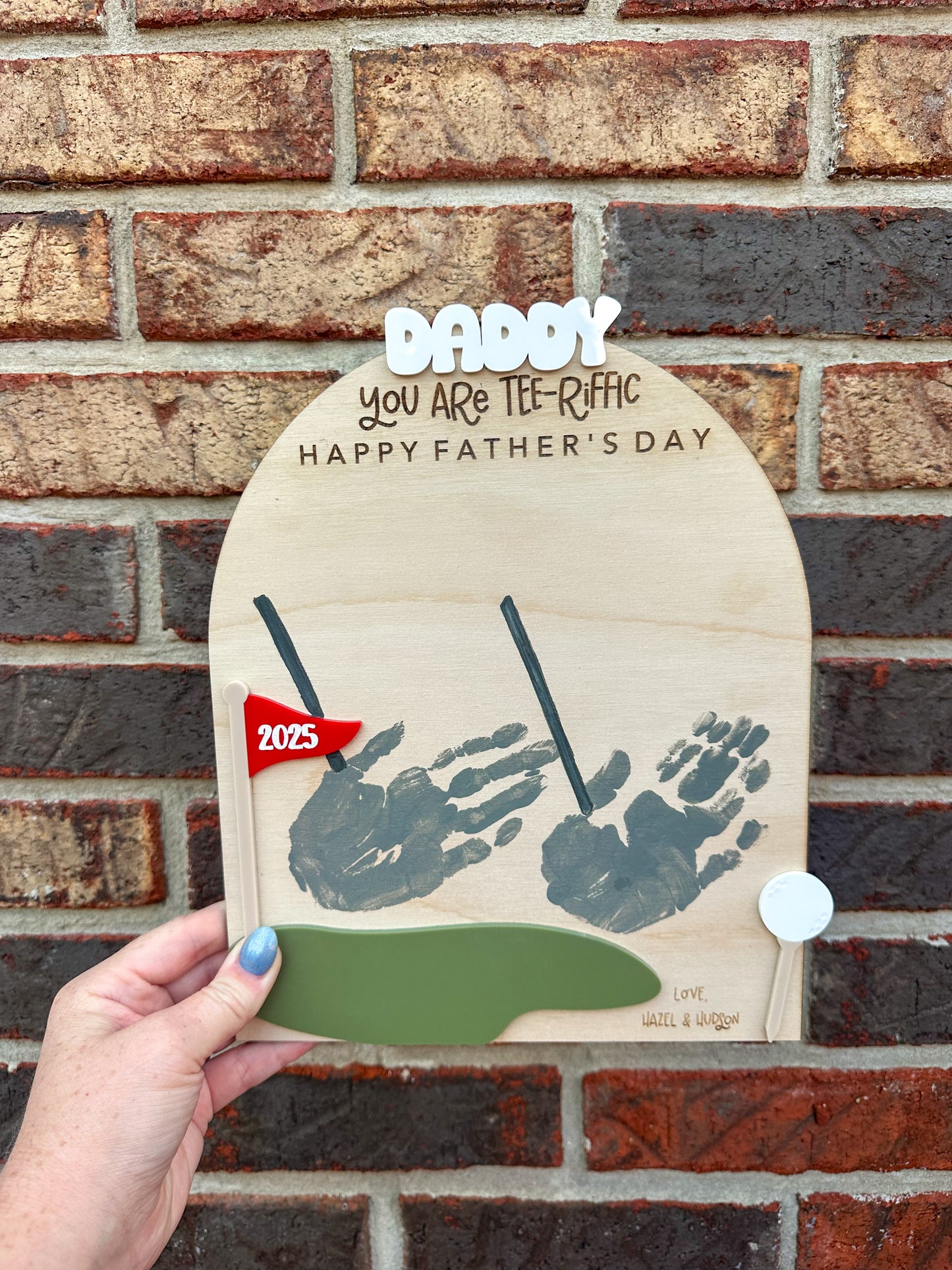Golf Handprint Keepsake