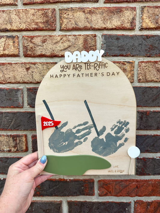 Golf Handprint Keepsake