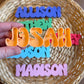 Custom Name Sand Mold 3D Printed