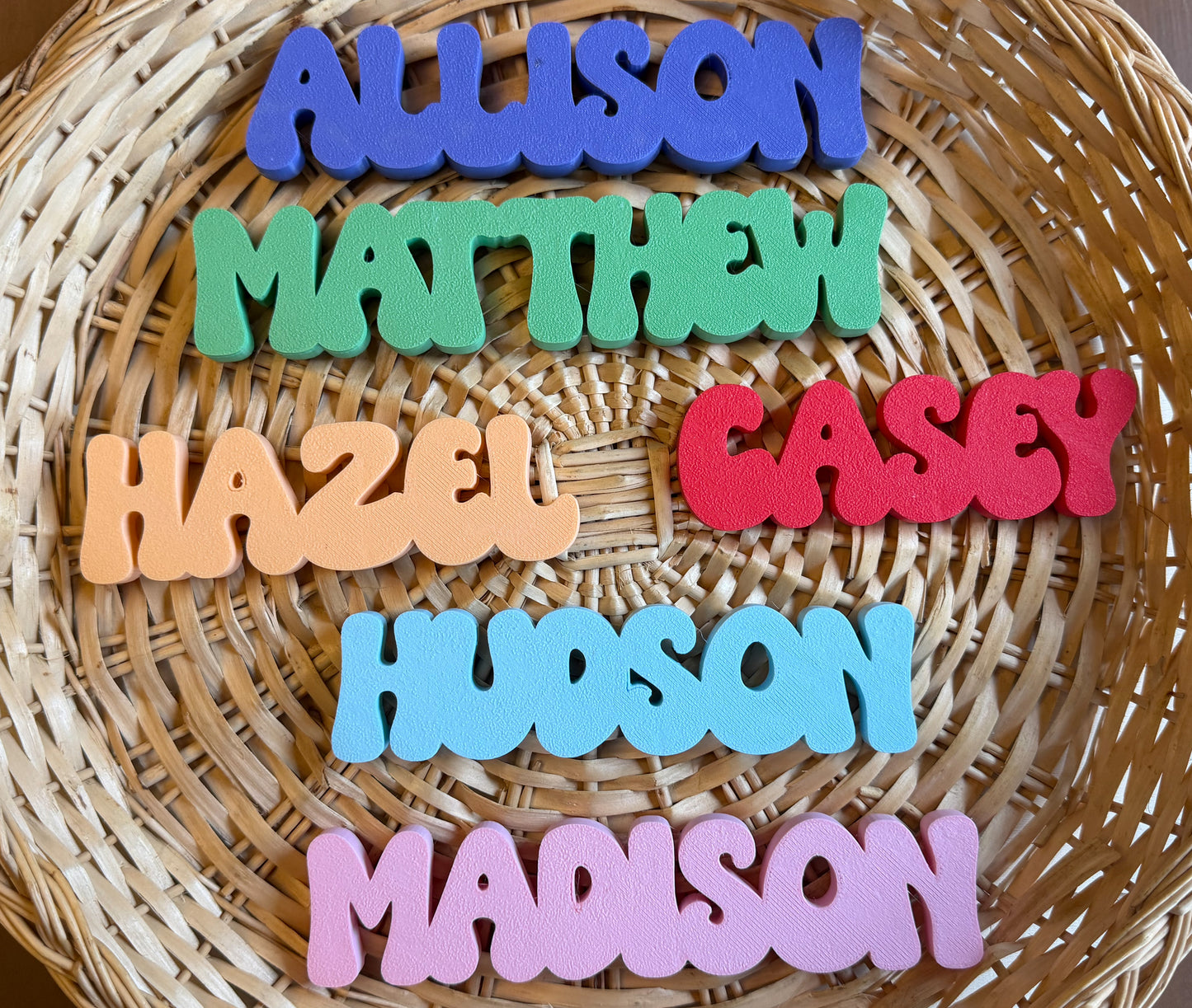 Custom Name Sand Mold 3D Printed