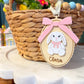 Vintage Style Bunny Easter Basket Tag