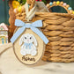 Vintage Style Bunny Easter Basket Tag