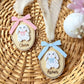 Vintage Style Bunny Easter Basket Tag