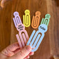 Personalized Acrylic Paperclip Bookmark
