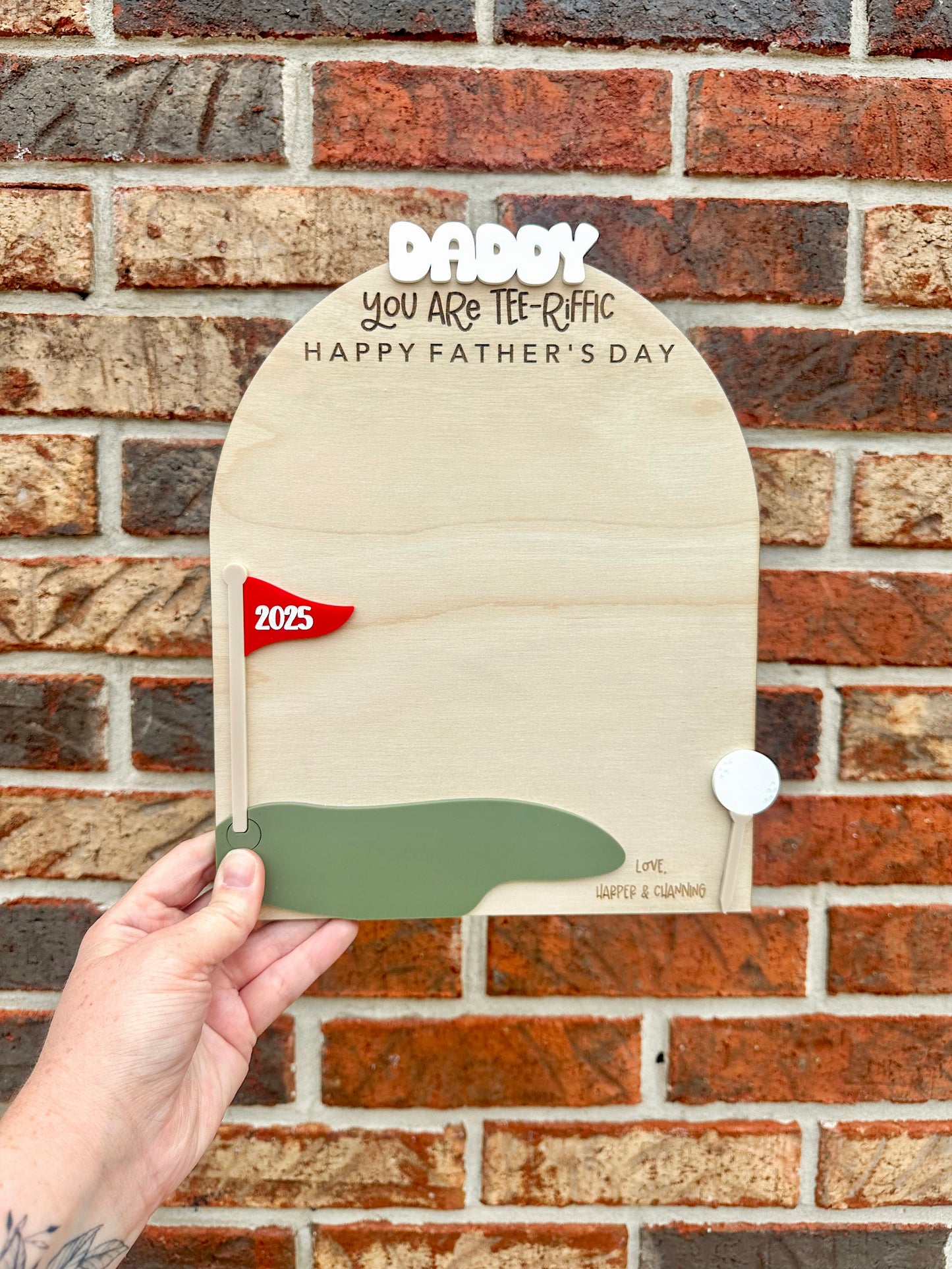 Golf Handprint Keepsake