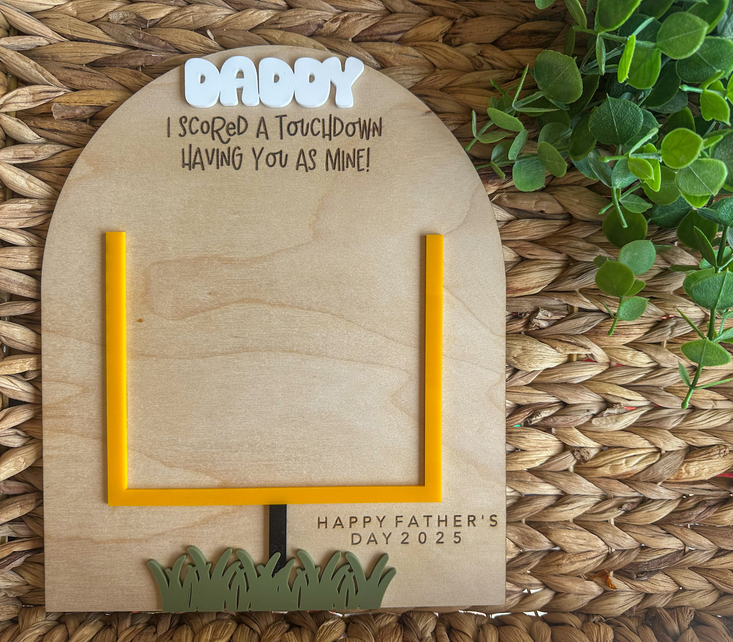 Football Handprint Keepsake