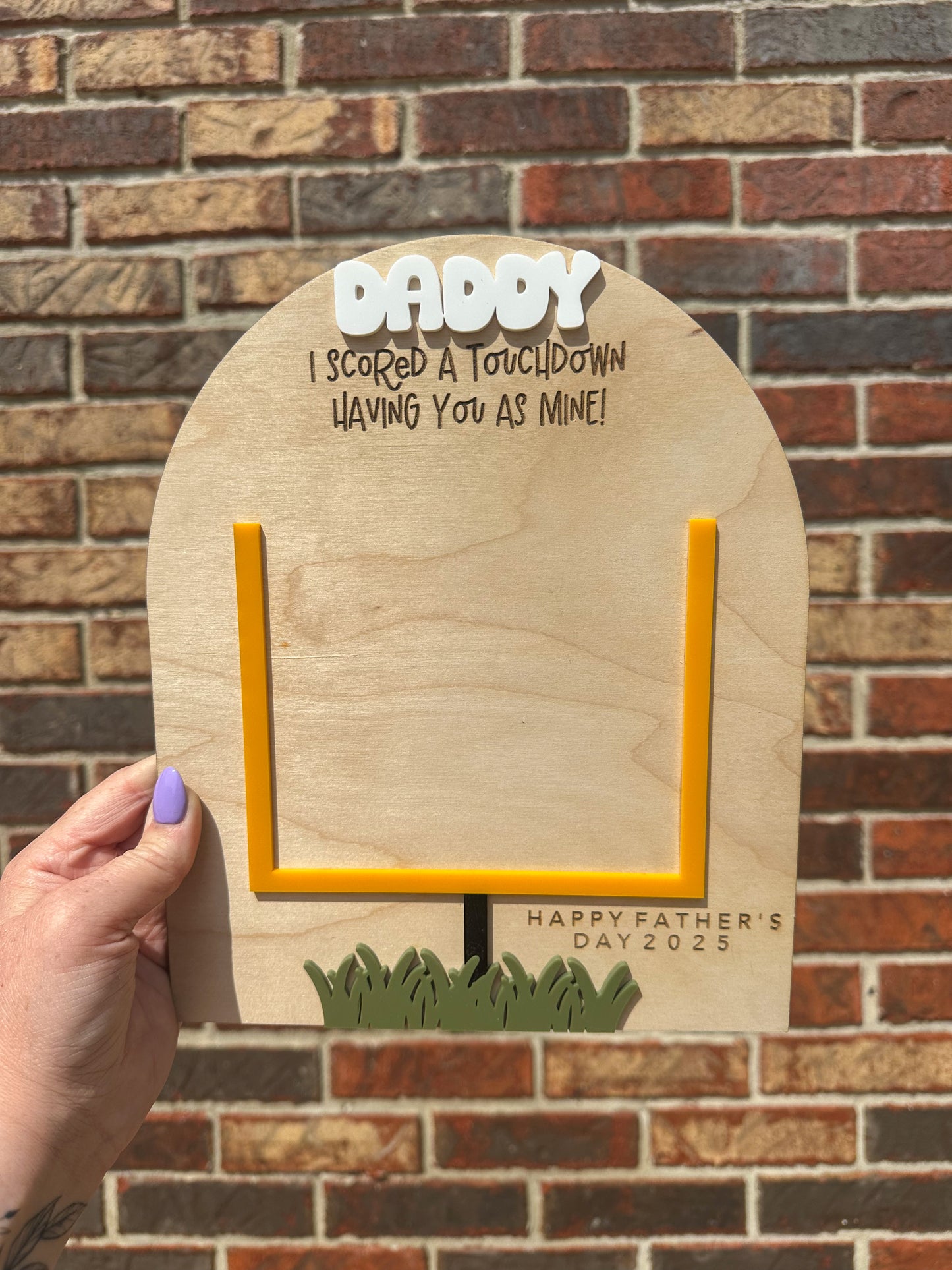 Football Handprint Keepsake