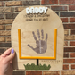 Football Handprint Keepsake
