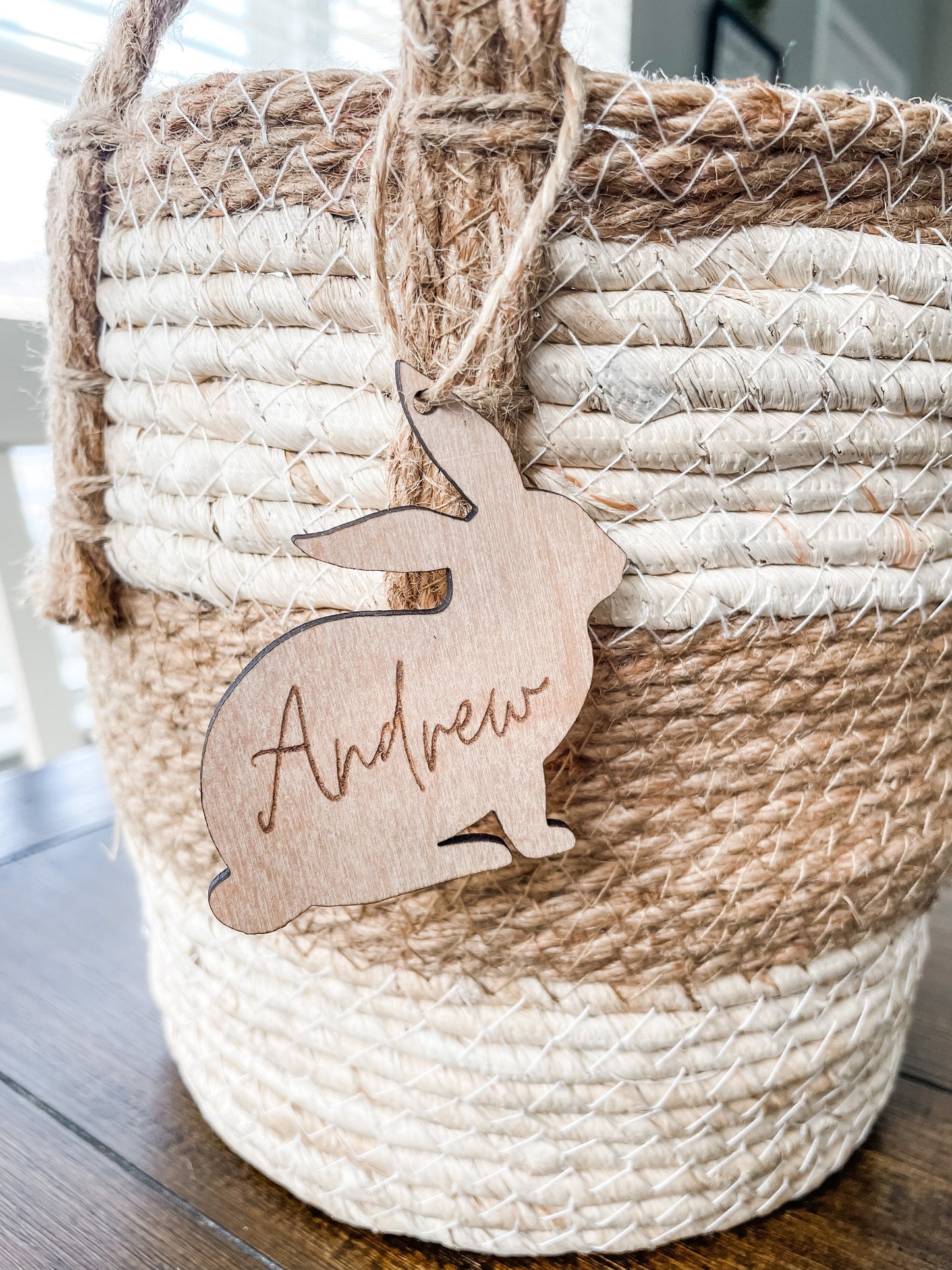 Gift Tag Easter Basket Bunny