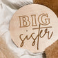 Big Brother Big Sister Sibling Announcement Sign