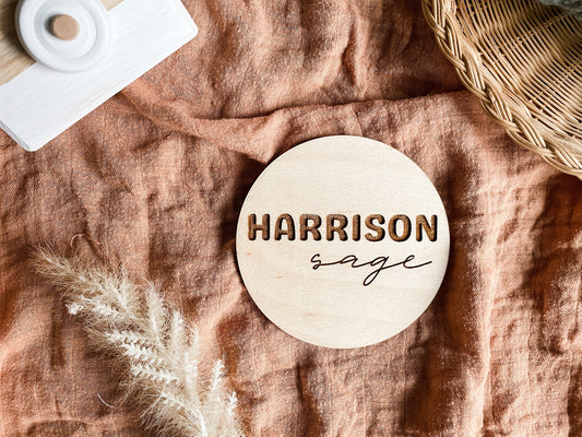 Baby Name Announcement Sign