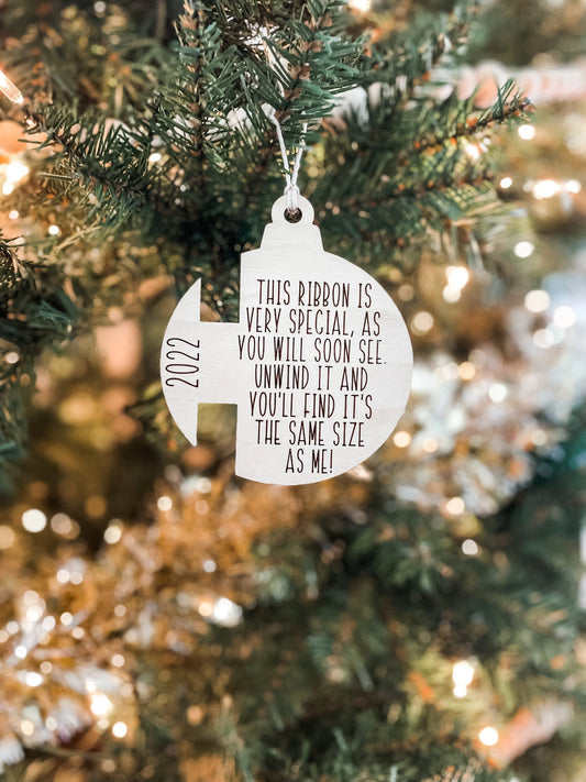 Size of Me Measuring Ornament 2024