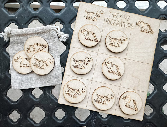 Tic Tac Toe Dinosaur Edition