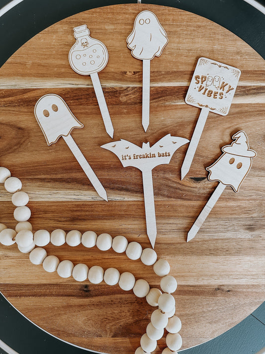Spooky Halloween Plant Stakes