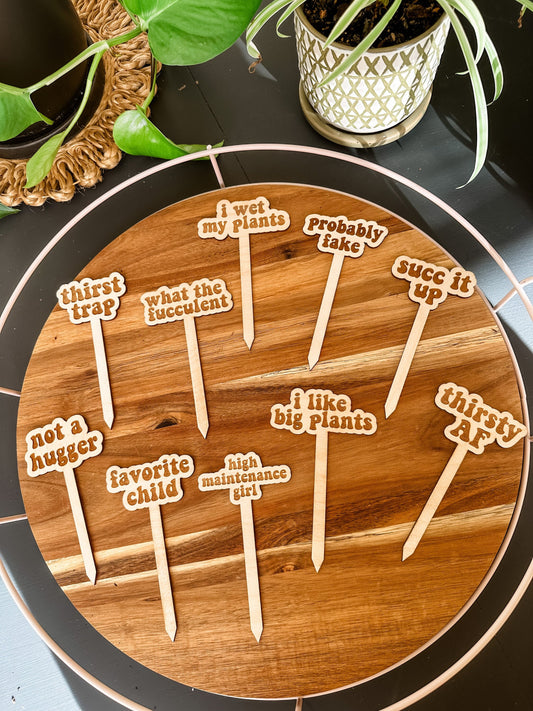 Retro Plant Markers
