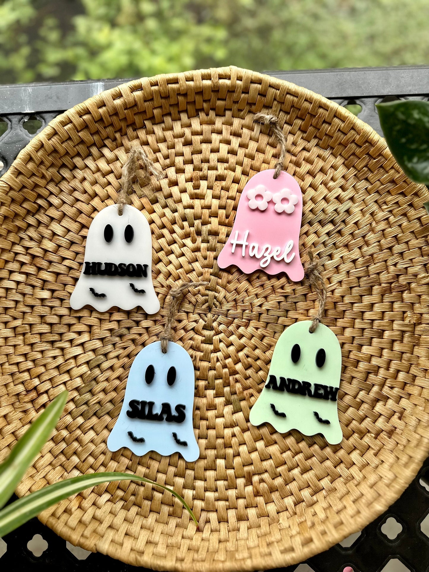 Ghost Boo Basket Tags