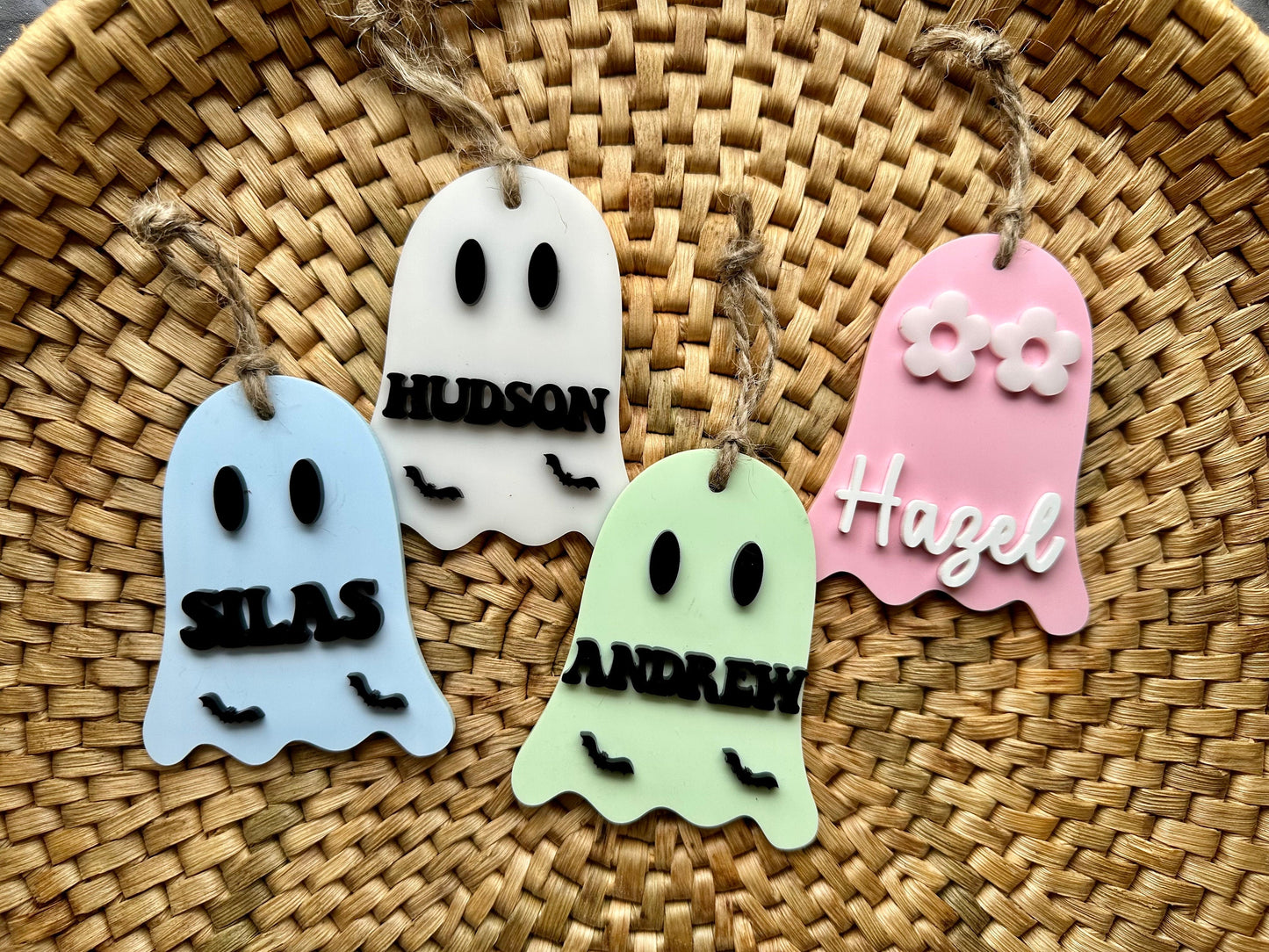 Ghost Boo Basket Tags