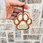 Rescued is My Favorite Breed Dog Paw Ornament