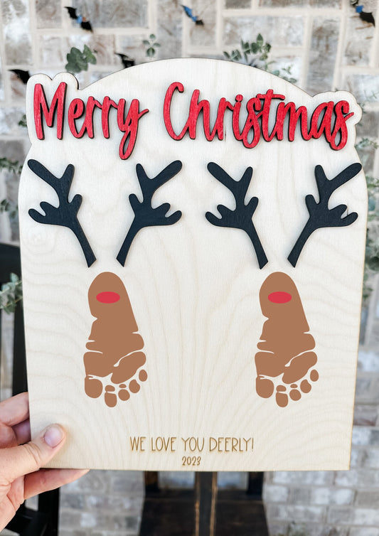 We Love You Deerly Kids Paint Craft