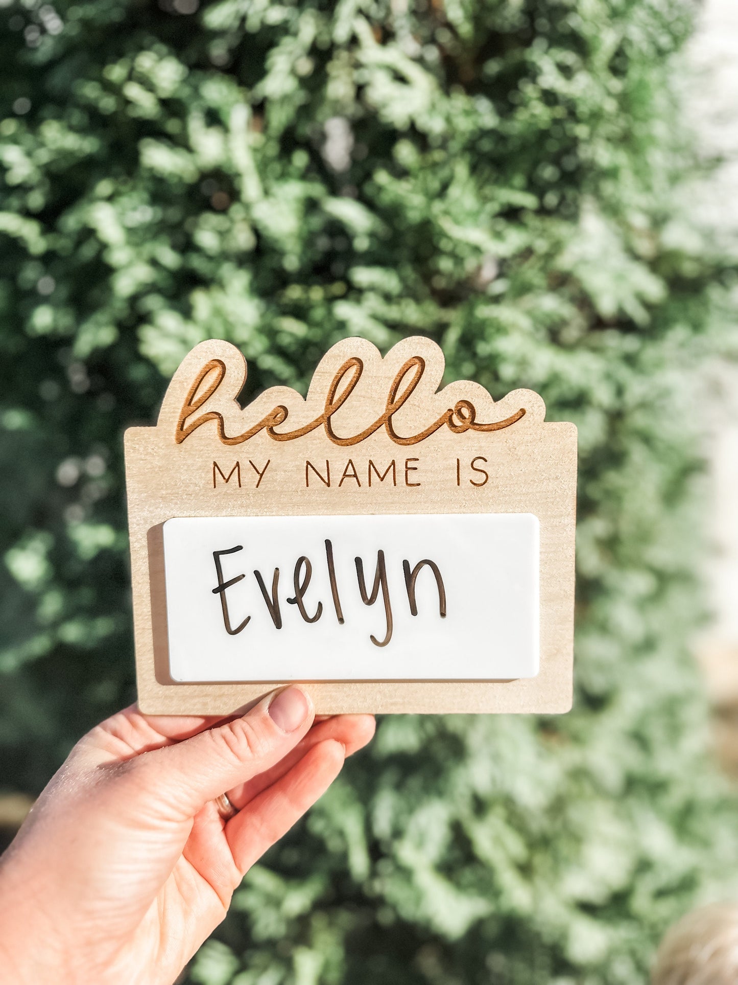 Dry Erase Reusable Birth Announcement