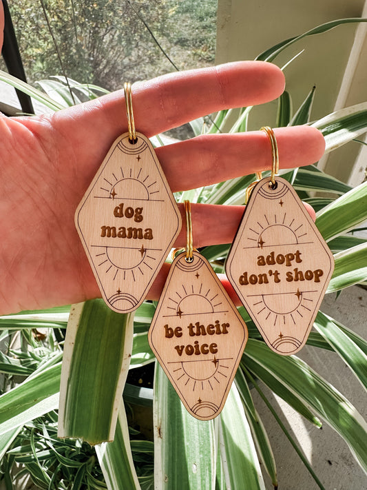 Dog Lover Motel Keychains