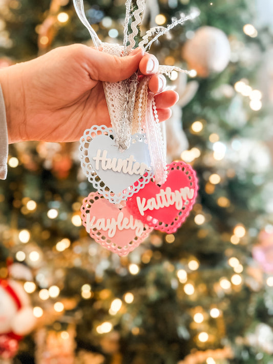 Heart Valentine's Basket Tags