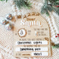 Dear Santa Dry Erase Board