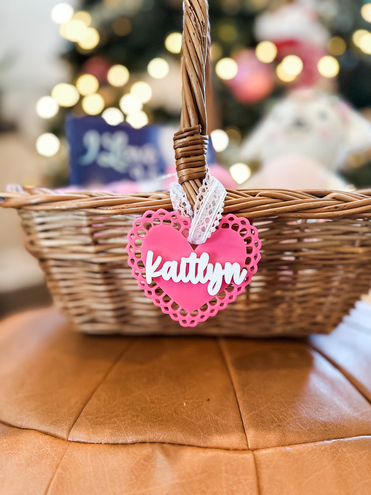Heart Valentine's Basket Tags
