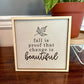 Fall is Beautiful Seasonal Sign Fall Decor