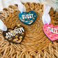 Checkered Heart Valentine's Day Gift Basket Tag
