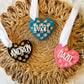 Checkered Heart Valentine's Day Gift Basket Tag