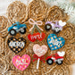 Checkered Heart Valentine's Day Gift Basket Tag