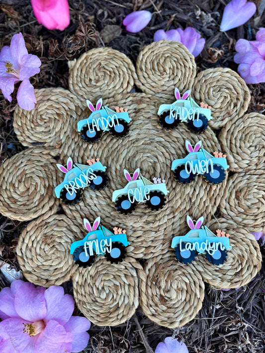 Monster Truck Easter Basket Gift Tag