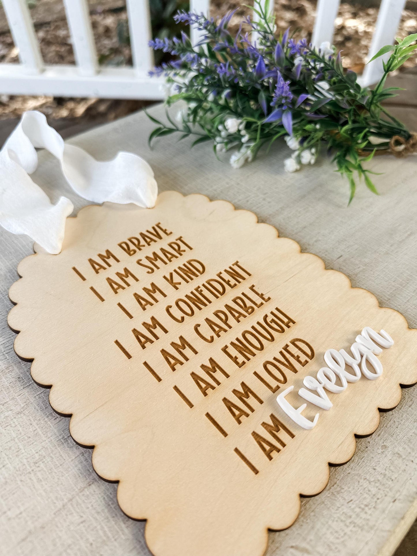 Custom Positive Affirmation Sign for Children